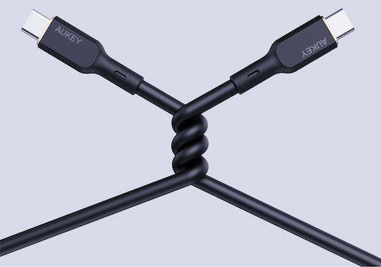 Aukey USB 2.0 Cable USB-C male - USB-C 240W PD Μαύρο 1m CB-SCC241