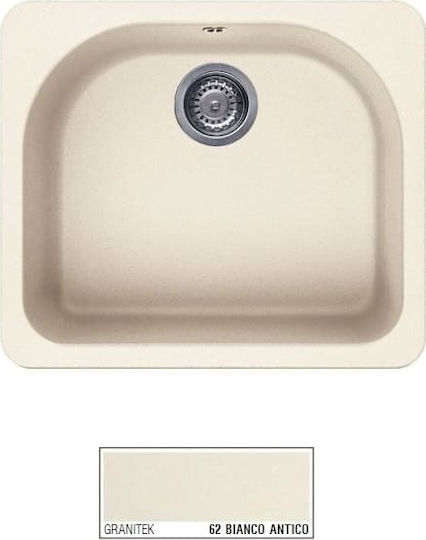 Elleci Fox 250 Drop-In Μ60xΠ52см Бял Elleci Fox 250 Drop-In Μ60xΠ52см Бял