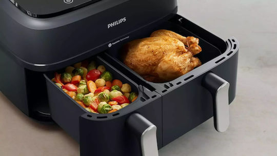 Philips 3000 Series Air Fryer με Διπλό Αποσπώμενο Κάδο 9lt Μαύρο