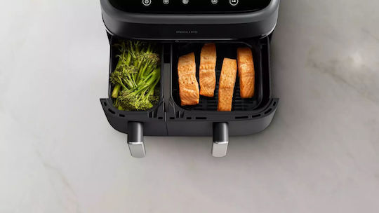 Philips 3000 Series Air Fryer με Διπλό Αποσπώμενο Κάδο 9lt Μαύρο