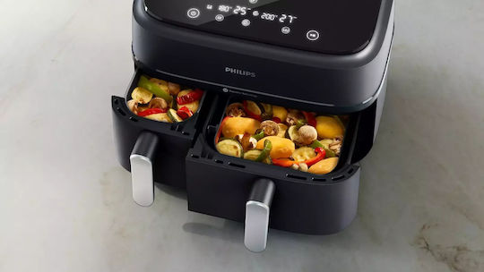 Philips 3000 Series Air Fryer με Διπλό Αποσπώμενο Κάδο 9lt Μαύρο