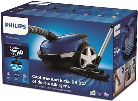Philips 3000 Series Vacuum Cleaner 900W Bagged 3lt Blue