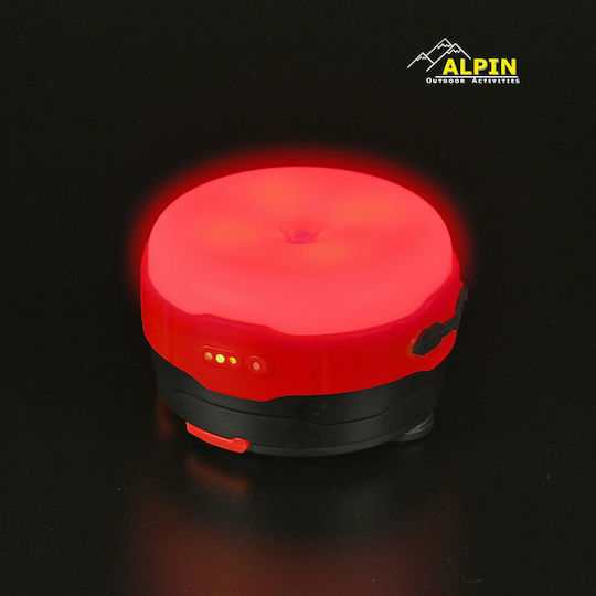 Alpin Battery Light Bulb for Camping with Flashlight 500lm Black