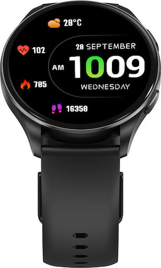 BlackView X20 45mm Smartwatch με Παλμογράφο (Μαύρο)