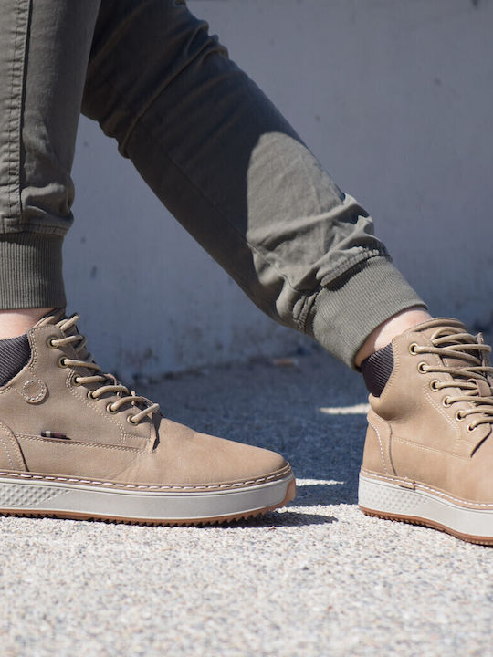 Beige Men's Boots Waterproof