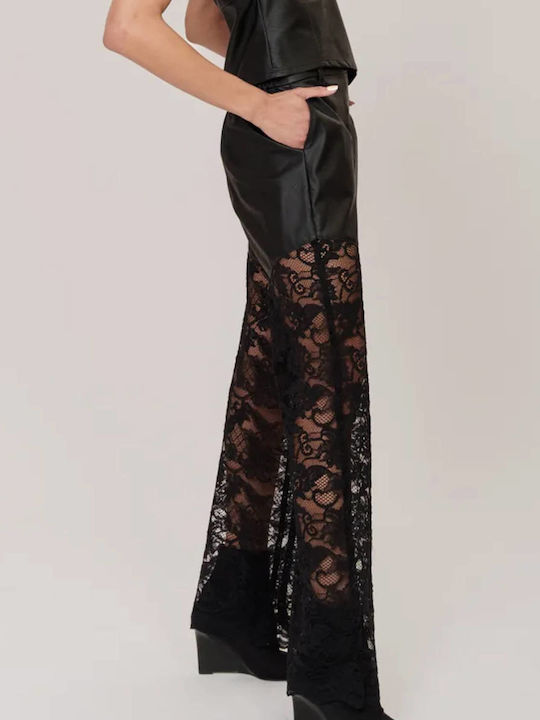 Women's Fabric Trousers Black