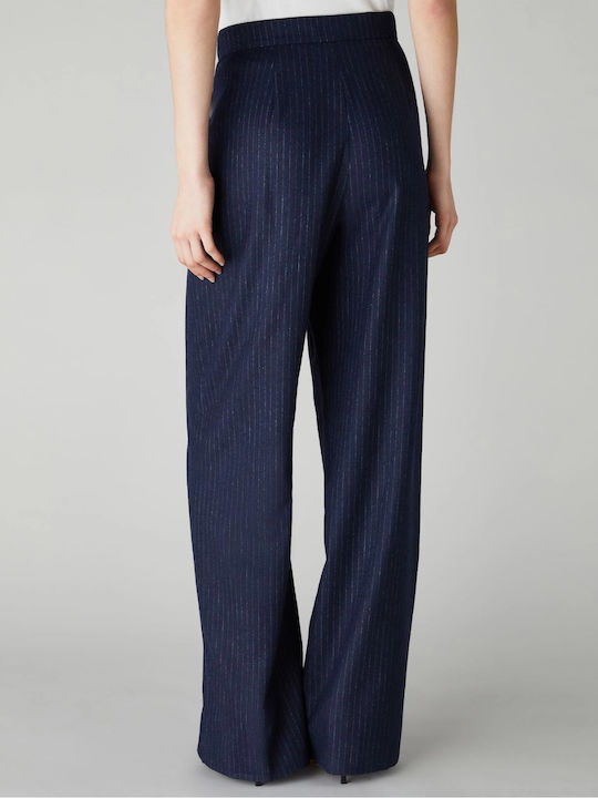 Damen Stoff Hose Blau
