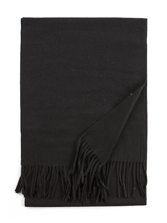 Verde Women's Wool Scarf Black