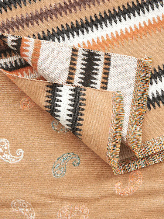 Frauen Wollschal Beige