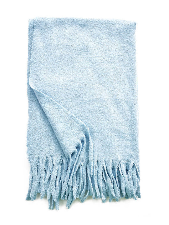 Verde Women's Wool Scarf Blue