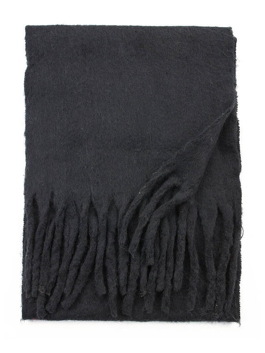 Verde Women's Wool Scarf Black