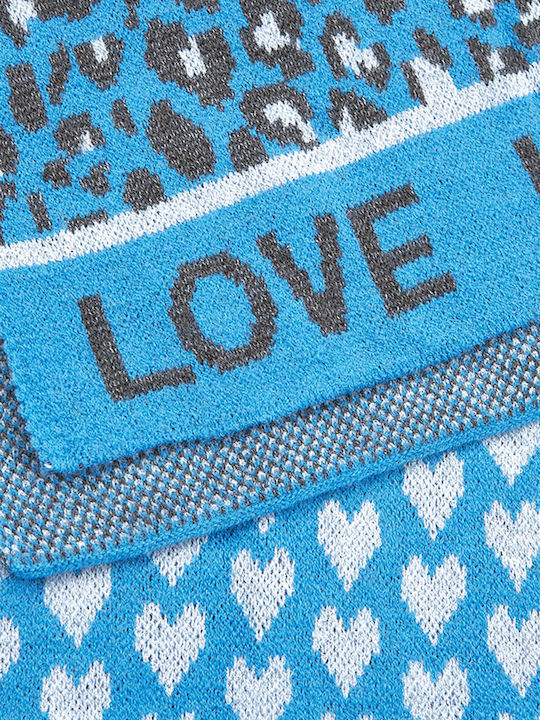 Women's Wool Scarf Blue
