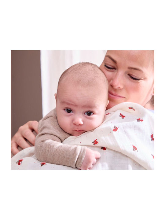 Filibabba Muslin Swaddle Wrap 120x120cm.