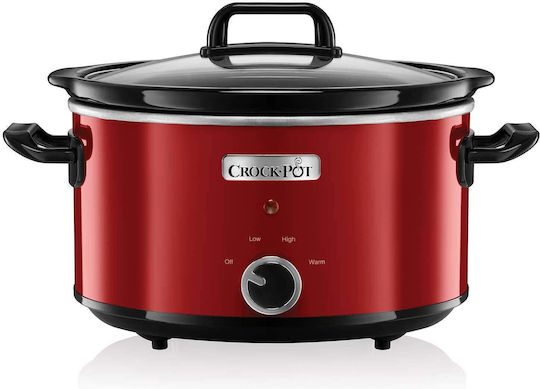 Crock-Pot Aragaz multifuncțional 210W cu Capacitate 3.5lt Roșu
