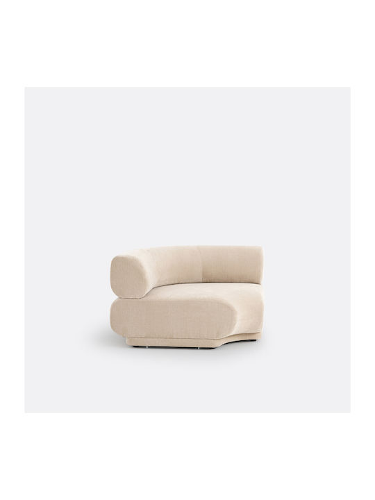 La Redoute Interieurs Rund Abteilung Sofa in Beige Farbe 120x99cm 1Stück