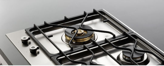 Bertazzoni Εστία Υγραερίου Αυτόνομη 89x52εκ. Ασημί