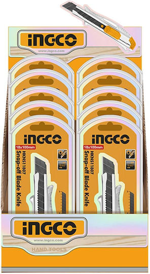 Ingco Folding Knife with Blade Width 20mm