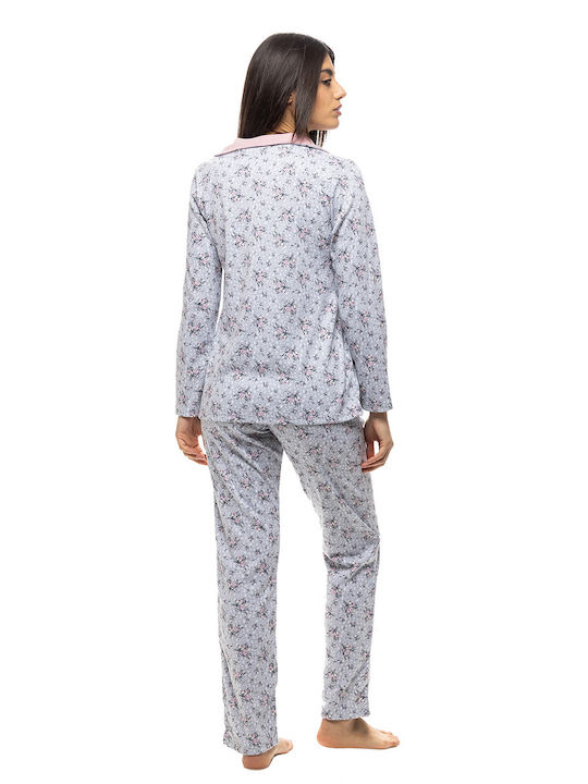 Koyote Winter Women's Cotton Pyjama Top Gray