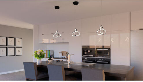 Home Lighting Lustră Negru