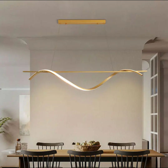 Home Lighting Ondas Висящо Осветително Тяло Златист 100x20x100см.