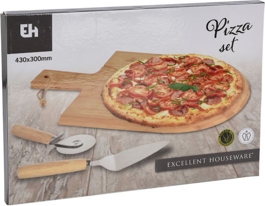 Excellent Houseware Πλατώ Σερβιρίσματος Πίτσας με Χειρολαβή Ξύλινο 43x30x1εκ. 3τμχ Excellent Houseware Πλατώ Σερβιρίσματος Πίτσας με Χειρολαβή Ξύλινο 43x30x1εκ. 3τμχ