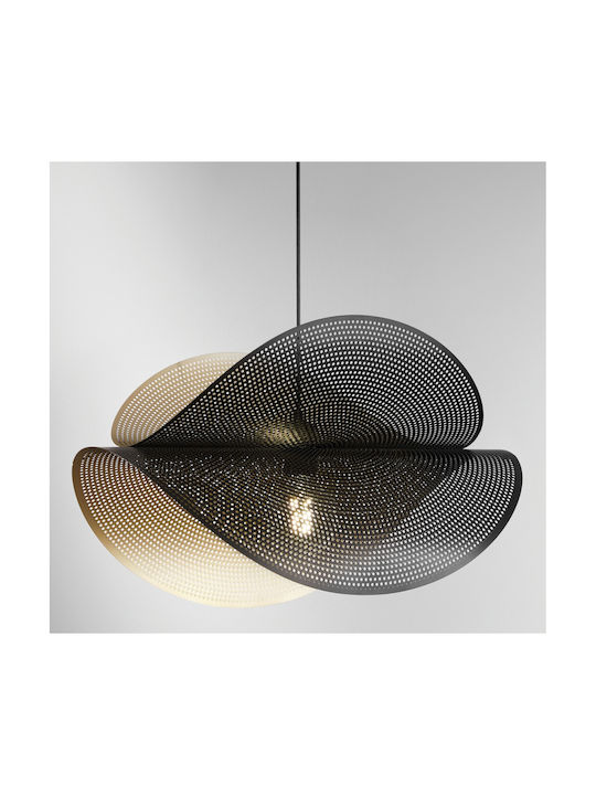 Fan Europe Lustră Negru cu Dulie E27 60x33x150cm.