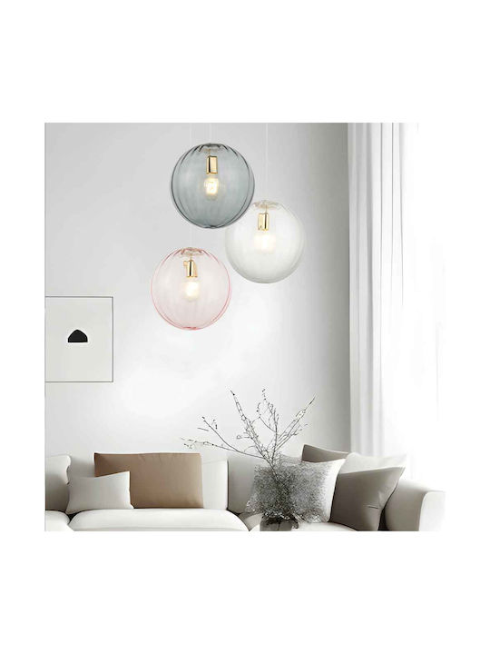 Viokef Diana Pendant Light Transparent with Socket E27