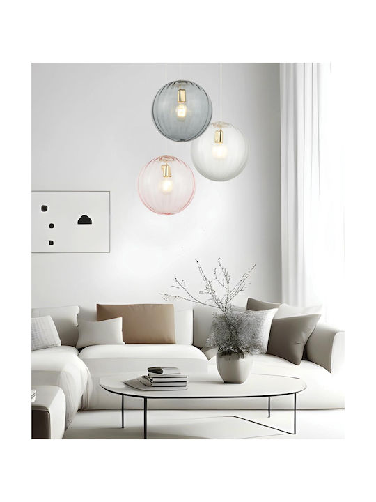 Viokef Diana Pendant Light Transparent with Socket E27