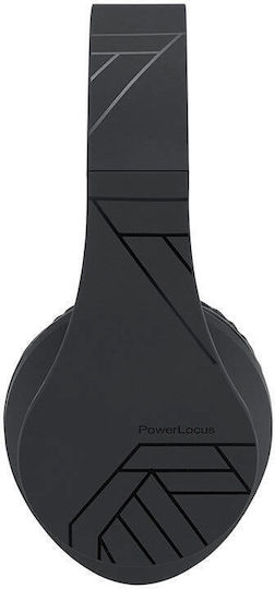 PowerLocus P2 Wireless / Wired Over Ear Headphones with Radio with 20 hours of Operation Black