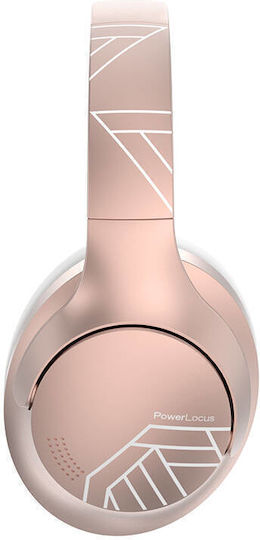 PowerLocus P3 Kabellos / Kabelgebunden Über Ohr Kopfhörer mit 40 Stunden Betriebszeit und Quick Charge Rose Gold