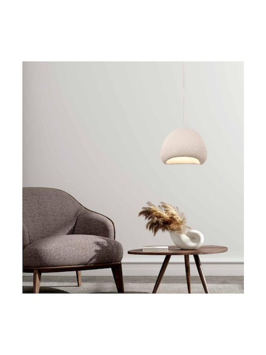 Zambelis Lights Κρεμαστό Φωτιστικό Λευκό με Ντουί E27 30x30εκ.