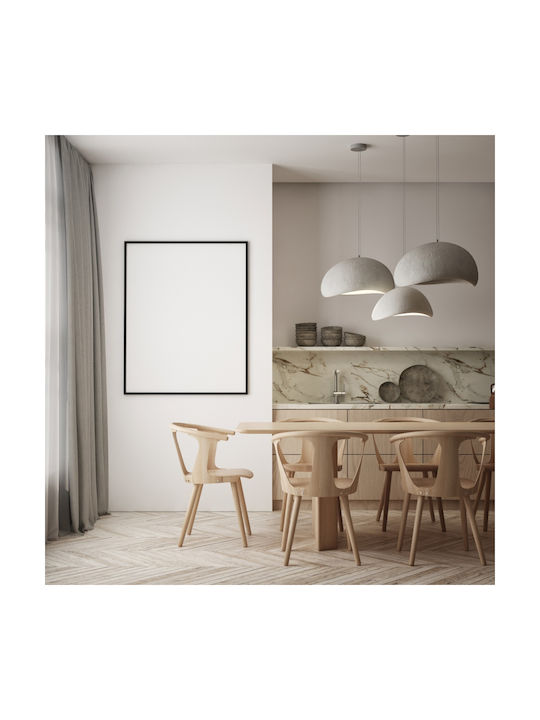 Zambelis Lights Κρεμαστό Φωτιστικό Λευκό με Ντουί E27 30x30εκ.