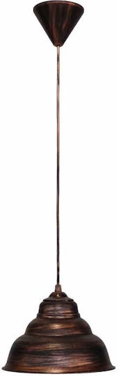 Heronia Public/20 1L Pendant Light Silver Bell with Socket E27 20x90cm
