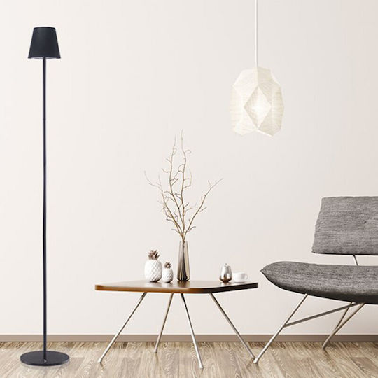 Beper LED Φωτιστικό Δαπέδου Υ122xΜ18εκ. με Θερμό Λευκό Φως Μαύρο