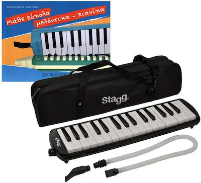 Stagg Melodica 32 Keys Melosta 32 Black Bundle