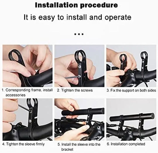 Bike Multifunctional Aluminum Handlebar Extension F Camera