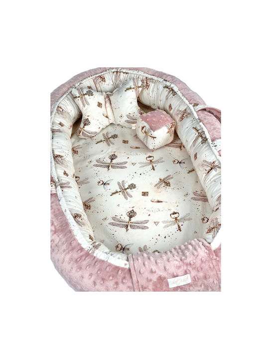 Velvet White Βρεφικό Μαξιλάρι Φωλιά Latex Winged Keys Velvet White Βρεφικό Μαξιλάρι Φωλιά Latex Winged Keys