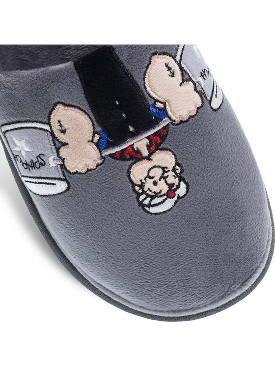 Popeye Men's Slipper Gray
