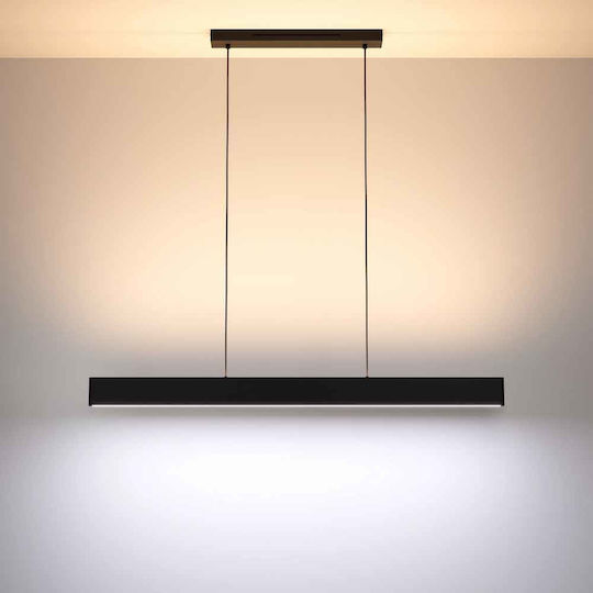 Eglo Pendant Light Black Rail 117x7x110cm