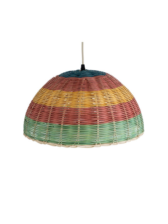 GloboStar Caballeros Multicolour Boho Grid Pendant Ceiling Light with E27 Socket 40x20x20cm