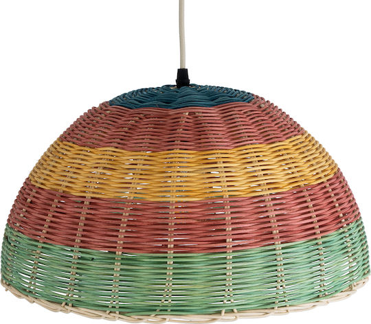 GloboStar Caballeros Multicolour Boho Grid Pendant Ceiling Light with E27 Socket 40x20x20cm