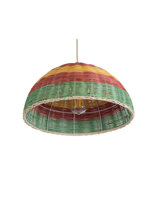 GloboStar Caballeros Multicolour Boho Grid Pendant Ceiling Light with E27 Socket 40x20x20cm