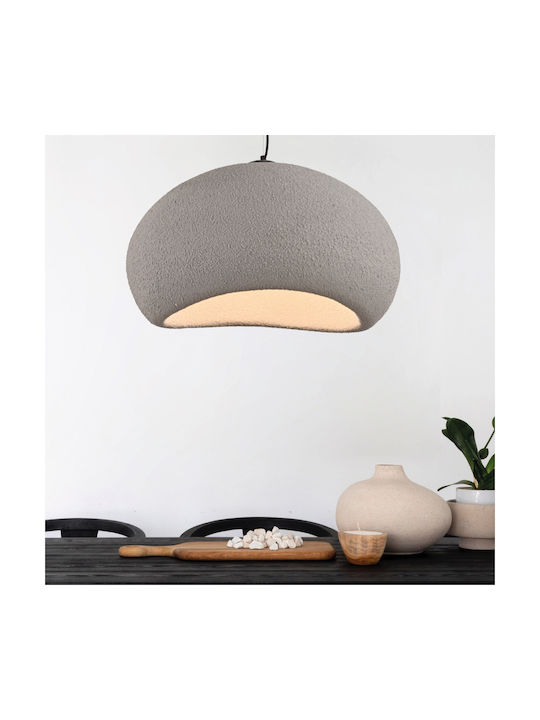 Inlight Pendant Light Gray with Socket E27 40x40cm