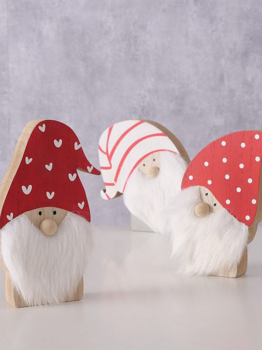 MSA Christmas Wooden Figure Elf Gray 12x12x3cm 3pcs
