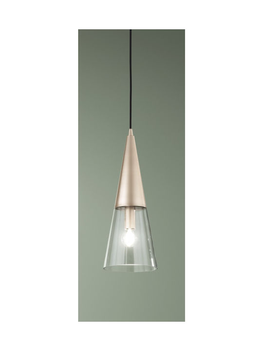 Ondaluce Trento Pendant Light Gold with Socket E14, E.14 37cm