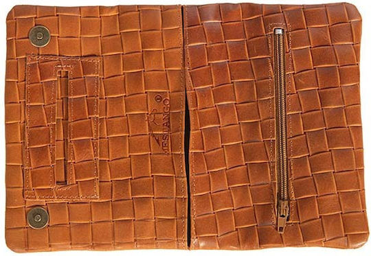 Mestango Leather Tobacco Pouch With Magnetic Clasp 16x8cm Taba