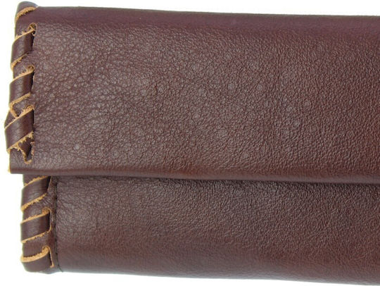 PO.S Leather Tobacco Pouch With Snap Closure 16.5x7.5cm GLOSS