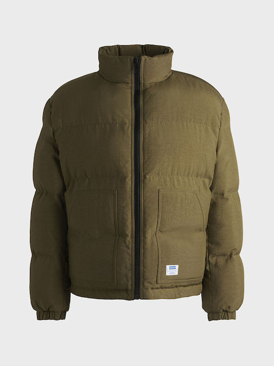 Jachetă Puffer Impermeabilă Verde