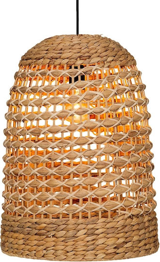 Atmosphera Sand Beige Boho Ceiling Light With E27 Socket 37x37x50cm