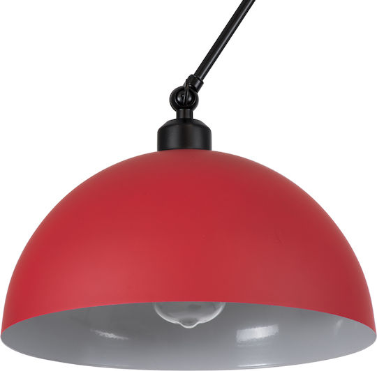 GloboStar Lotus Red Bell Pendant Ceiling Light with E27 Socket 30x21x21cm